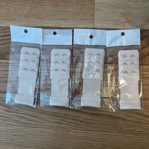 White Bra Extender - 4 Pack